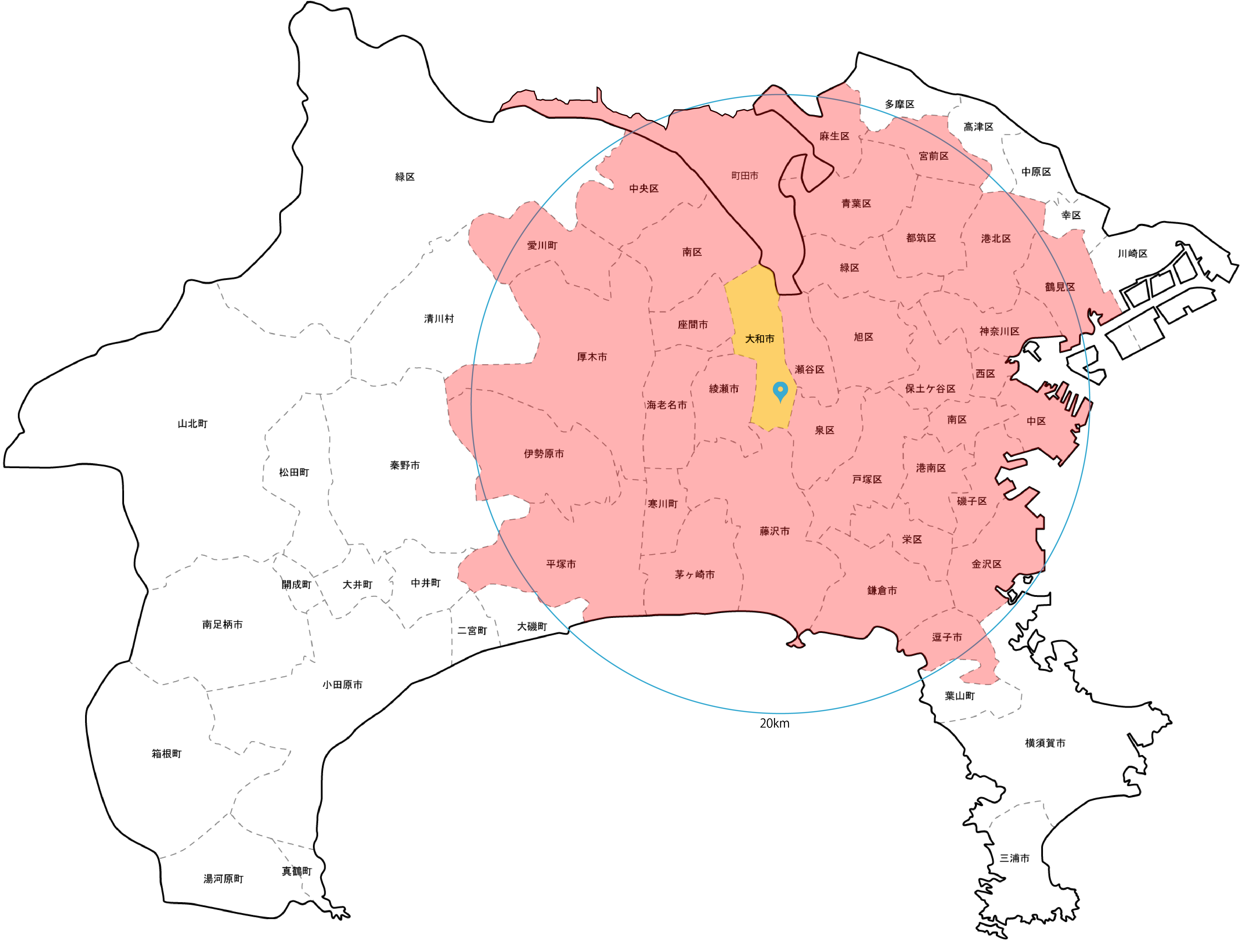 買取対象エリアマップ